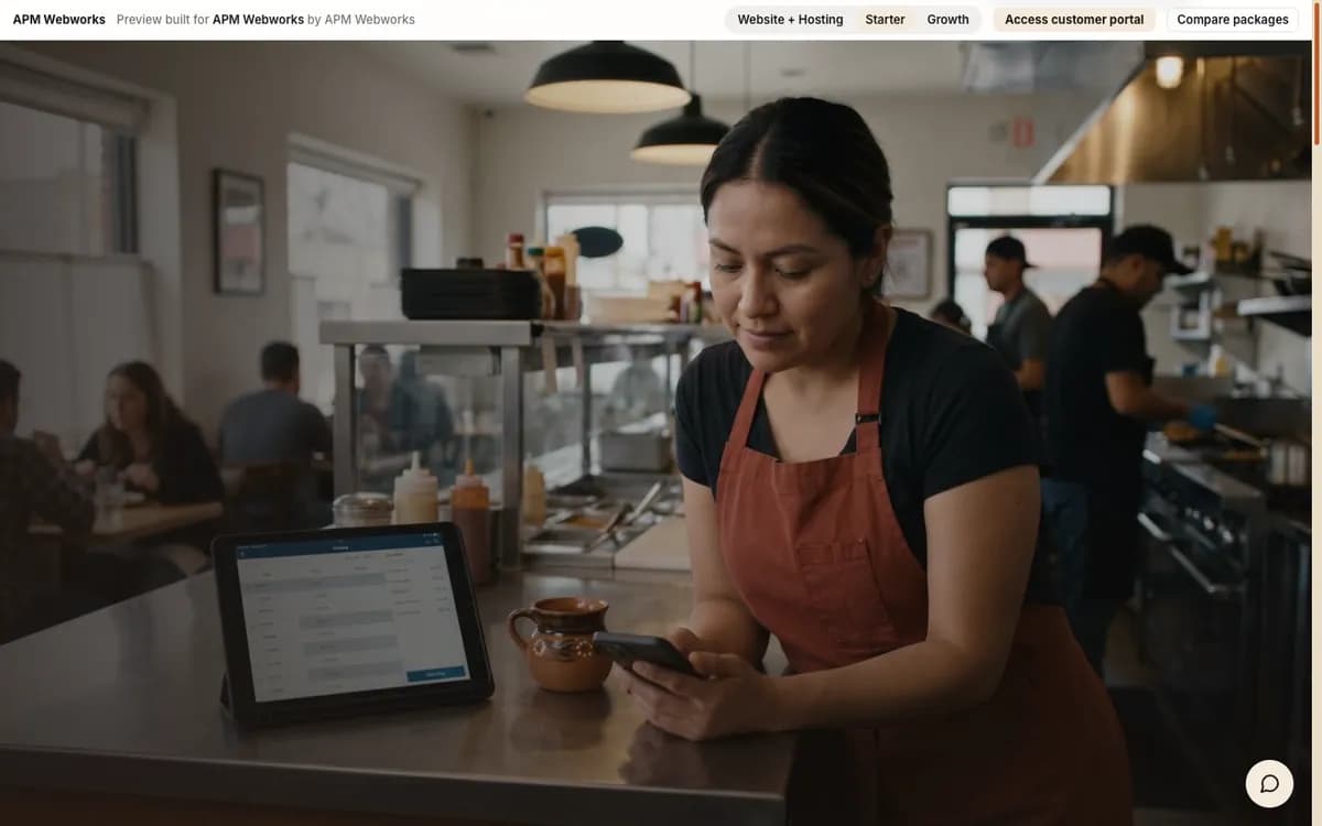 APM Webworks homepage