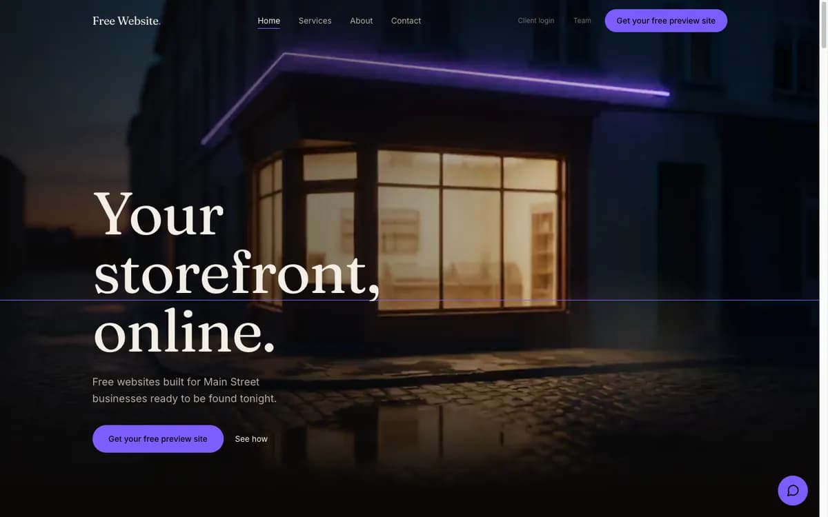 Free Website homepage