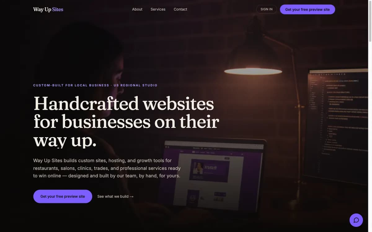 Way Up Sites homepage